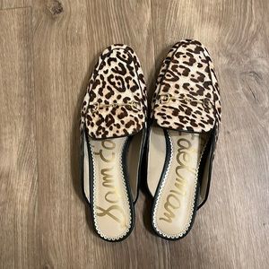 Cheetah print Sam Edelman mules